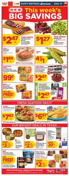 Ad Preview of H-E-B H-E-B Weekly Ad from 07/01/2026