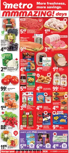 Preview of leaflet Metro weekly flyer / circulaire from shop Metro is valid from Aug 27, 2026