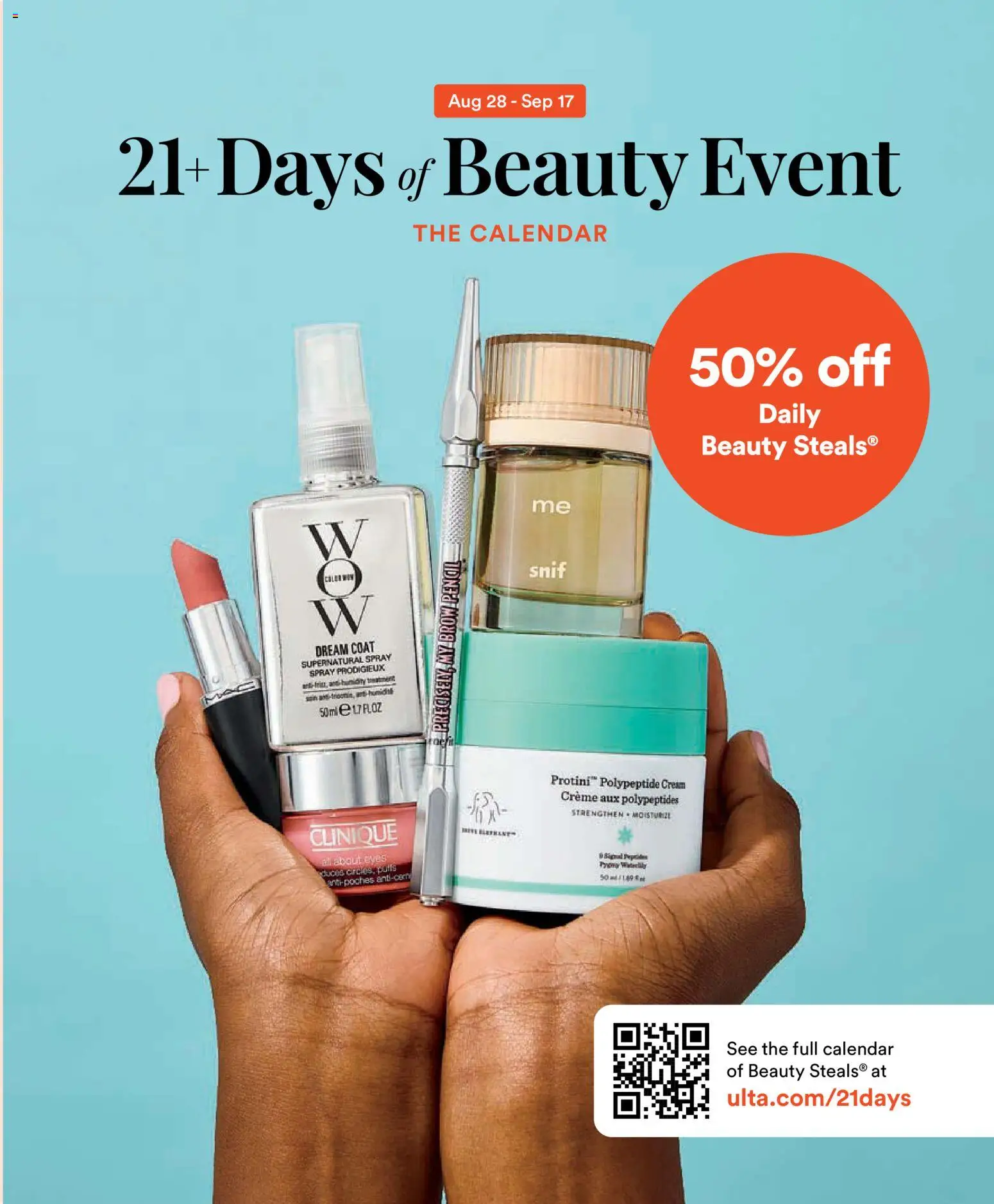 Ad Preview of Ulta Beauty Ulta Beauty 21 Days of Beauty Calendar from 08/28/2026