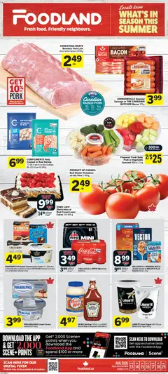 Un aperçu du dépliant Foodland weekly flyer / circulaire du magasin Foodland est valide à partir 13 août 2026