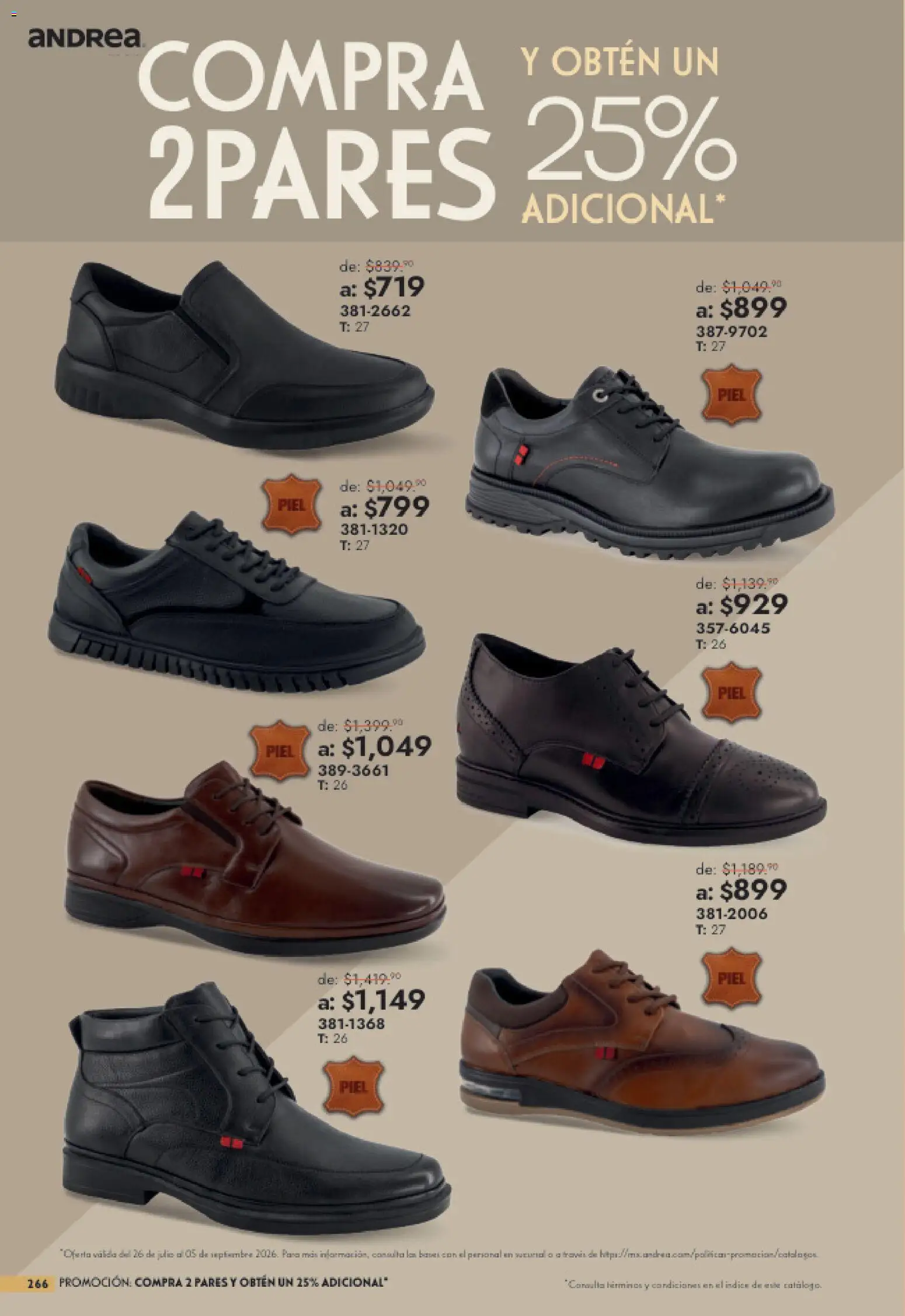Vista previa las ofertas de la tienda Andrea - Andrea catálogo Outlet desde el 26/07/2026 