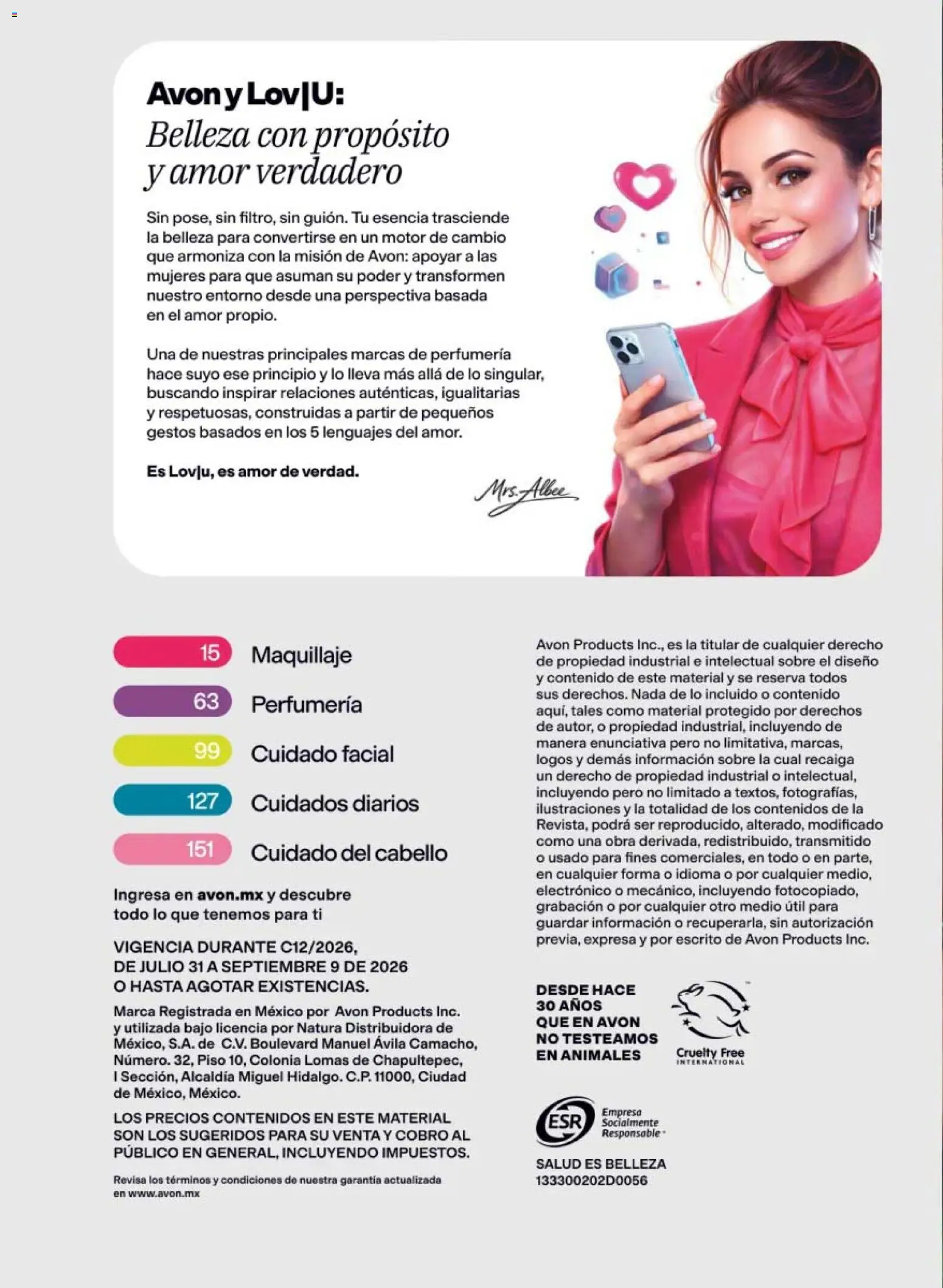 Vista previa las ofertas de la tienda AVON - AVON campaña 12 2026 desde el 31/07/2026 