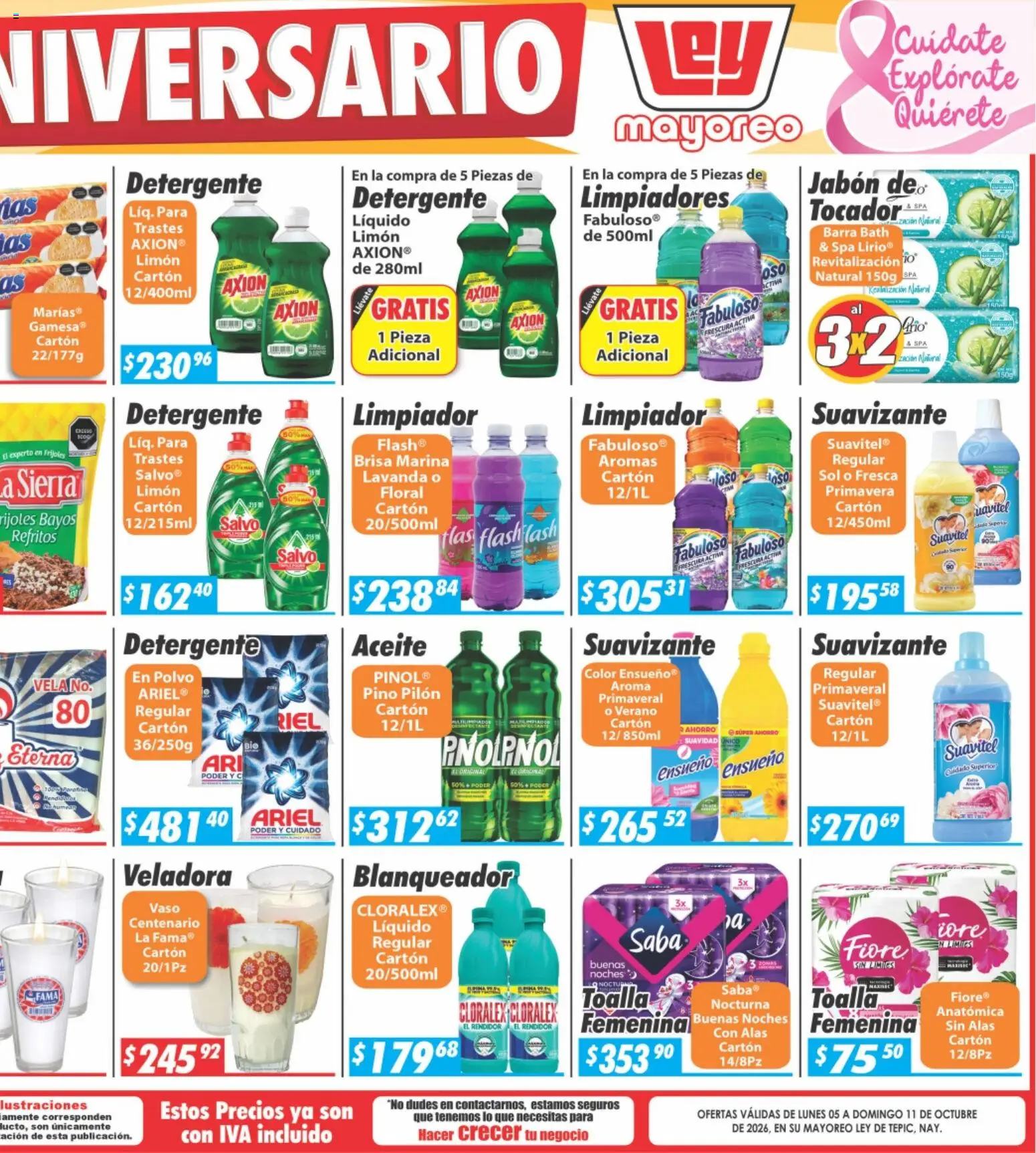 Vista previa las ofertas de la tienda Casa Ley - Casa Ley folleto Tepic desde el 05/10/2026 