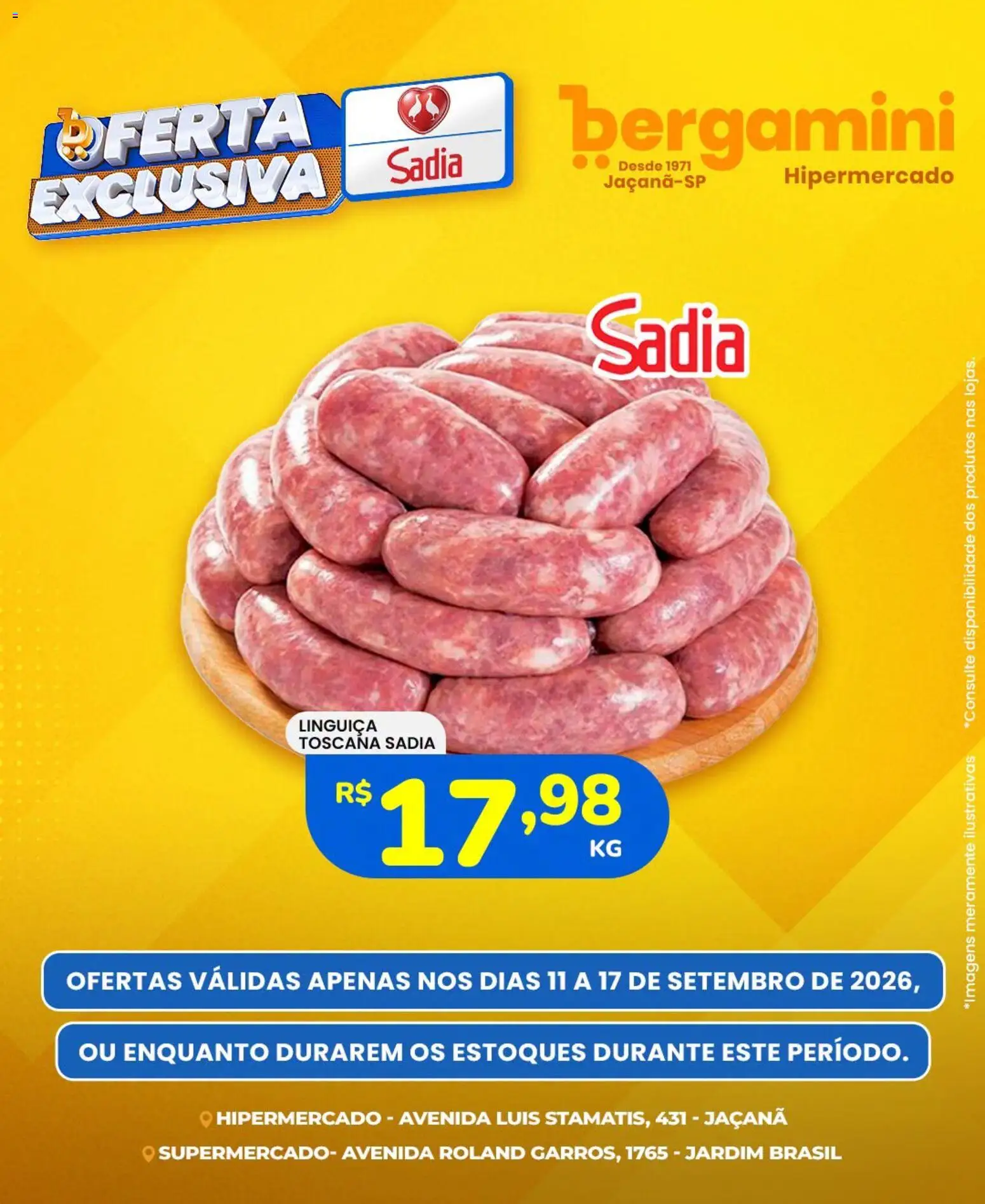 Ofertas Supermercado Bergamini ofertas Sadia e a Perdigão até 17/09/2026. - Página 4