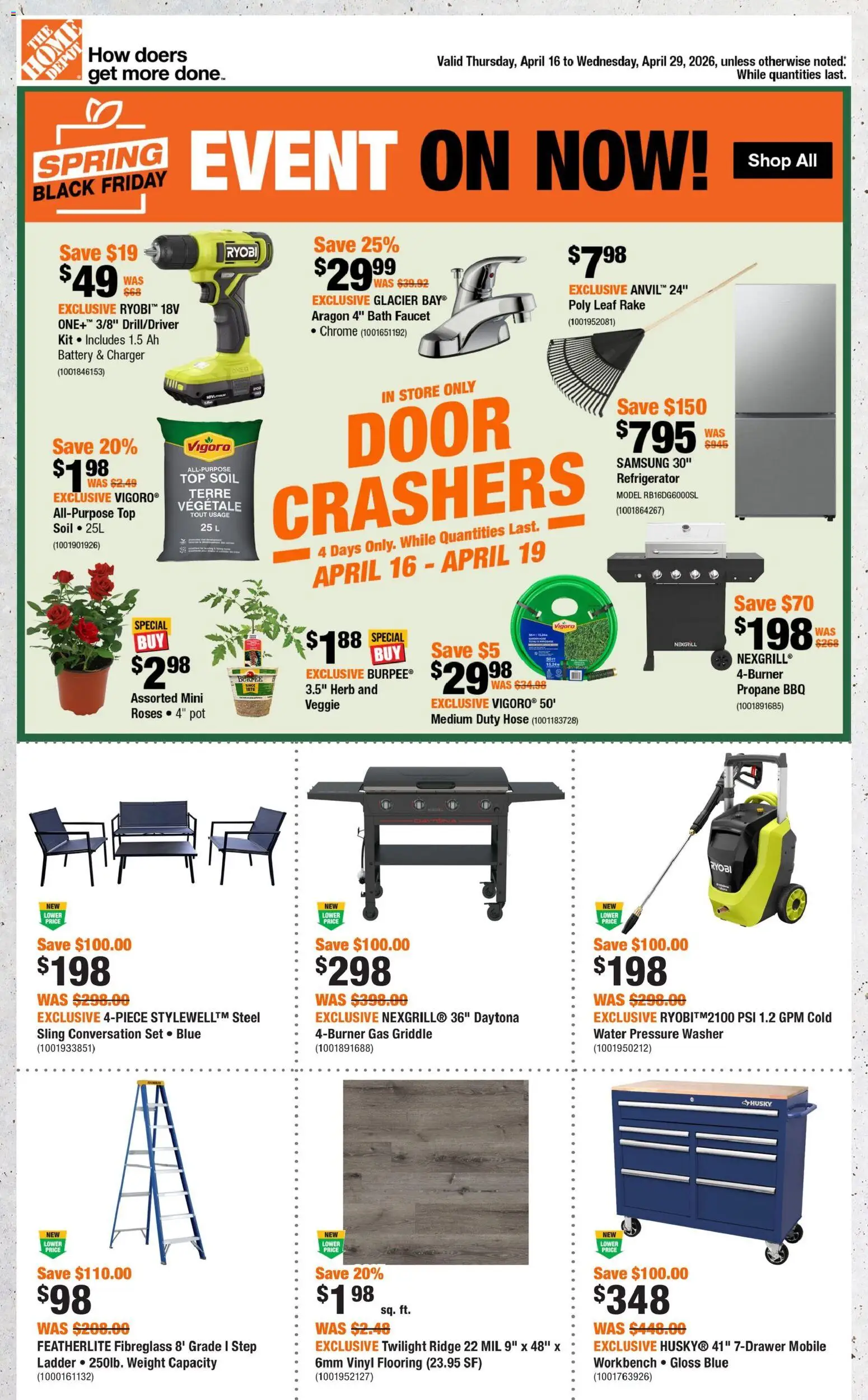 Preview of leaflet Home Depot weekly flyer -QC from shop Home Depot is valid from Apr 16, 2026