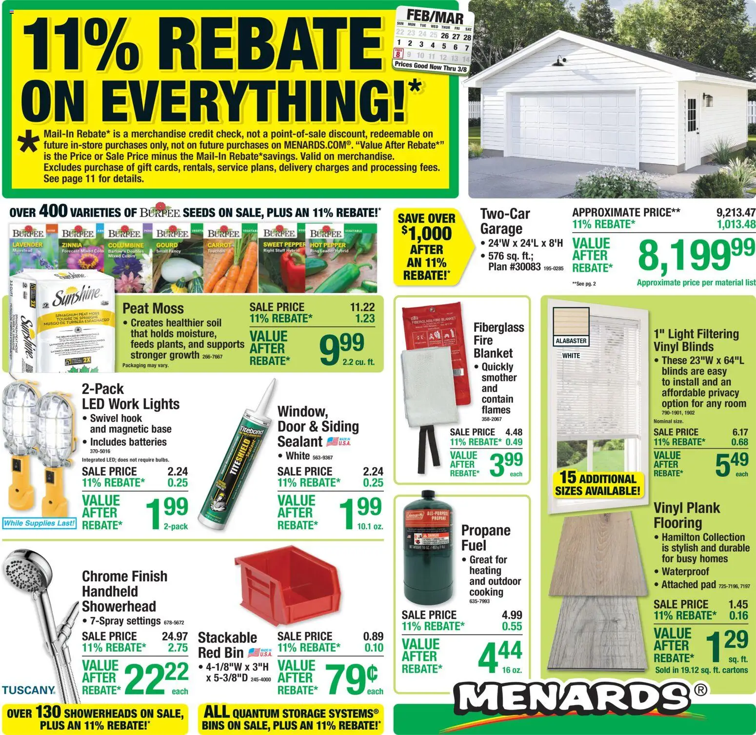 Ad Preview of Menards Weekly Ad from 02/25/2026 - Ring, Hook, Carrot, Pepper, Soil, Swivel, Sweet pepper, Sealant