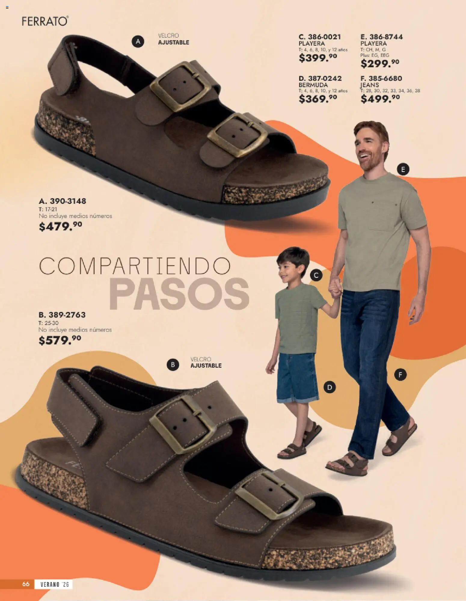 Vista previa las ofertas de la tienda Andrea - Andrea catálogo Calzado Caballero desde el 24/05/2026 - Playera, Bermuda