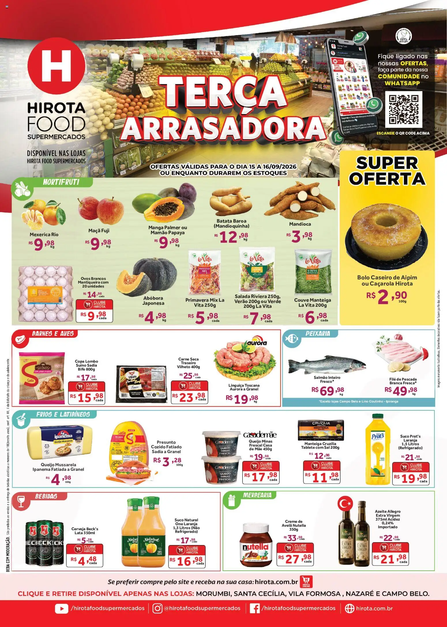 Pré-Visualização do folheto "Hirota Food ofertas Terça Arrasadora" da loja Hirota Food válido a partir de 15/09/2026