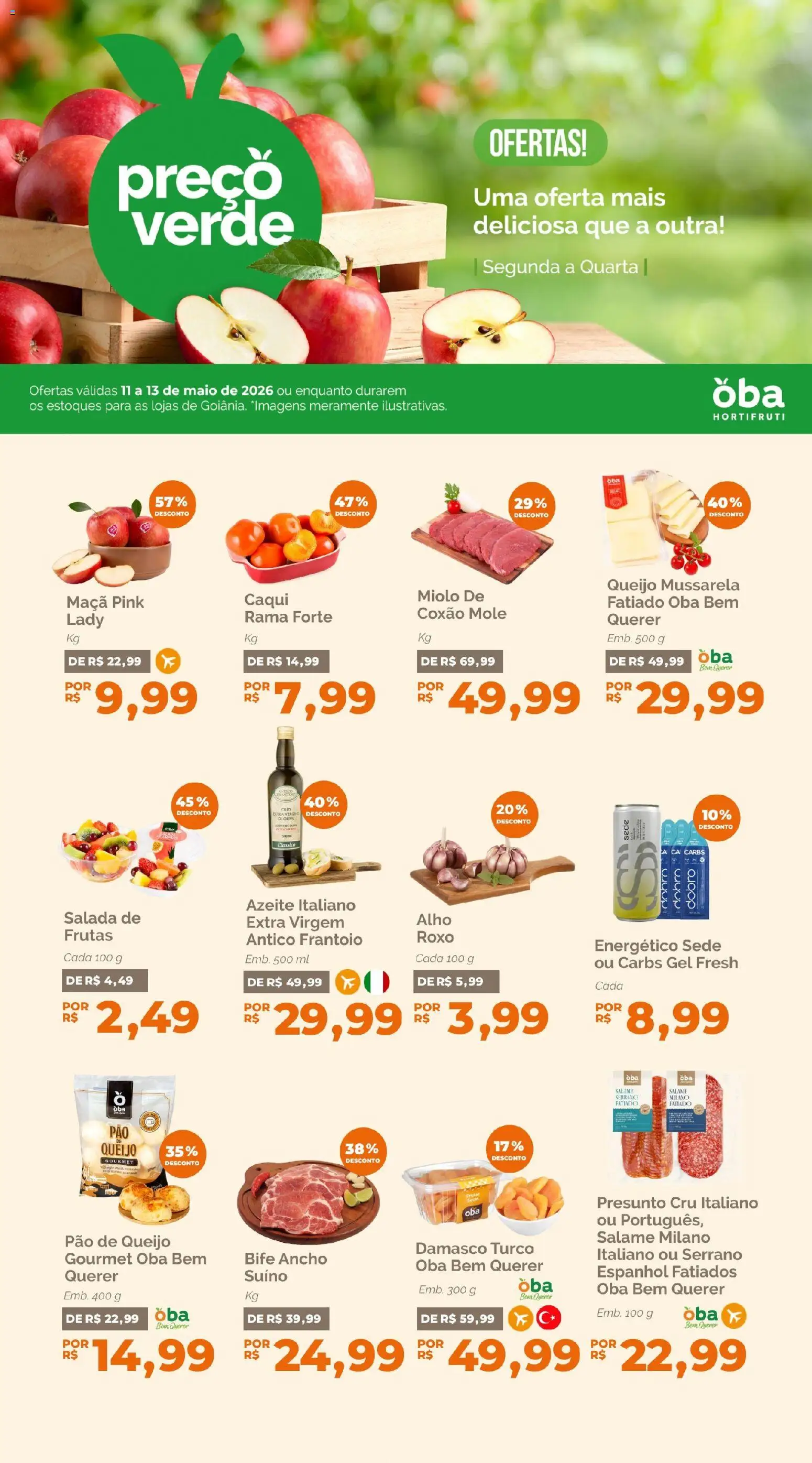 Pré-Visualização do folheto "Oba Hortifruti - Ofertas da semana" da loja Oba Hortifruti válido a partir de 11/05/2026