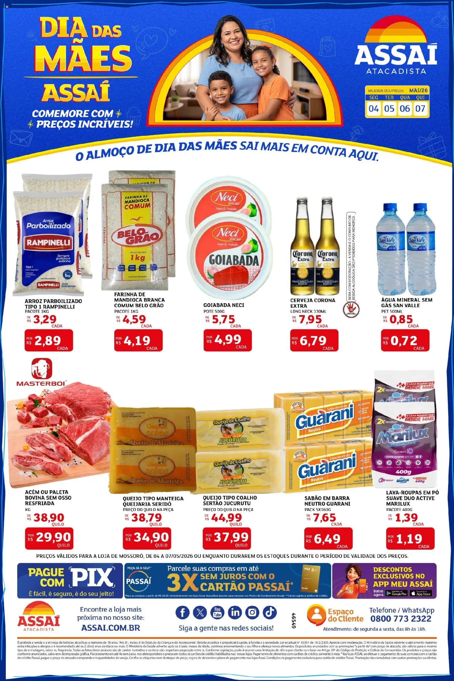 Pré-Visualização do folheto "Assaí Atacadista ofertas - RN" da loja Assaí Atacadista válido a partir de 04/05/2026