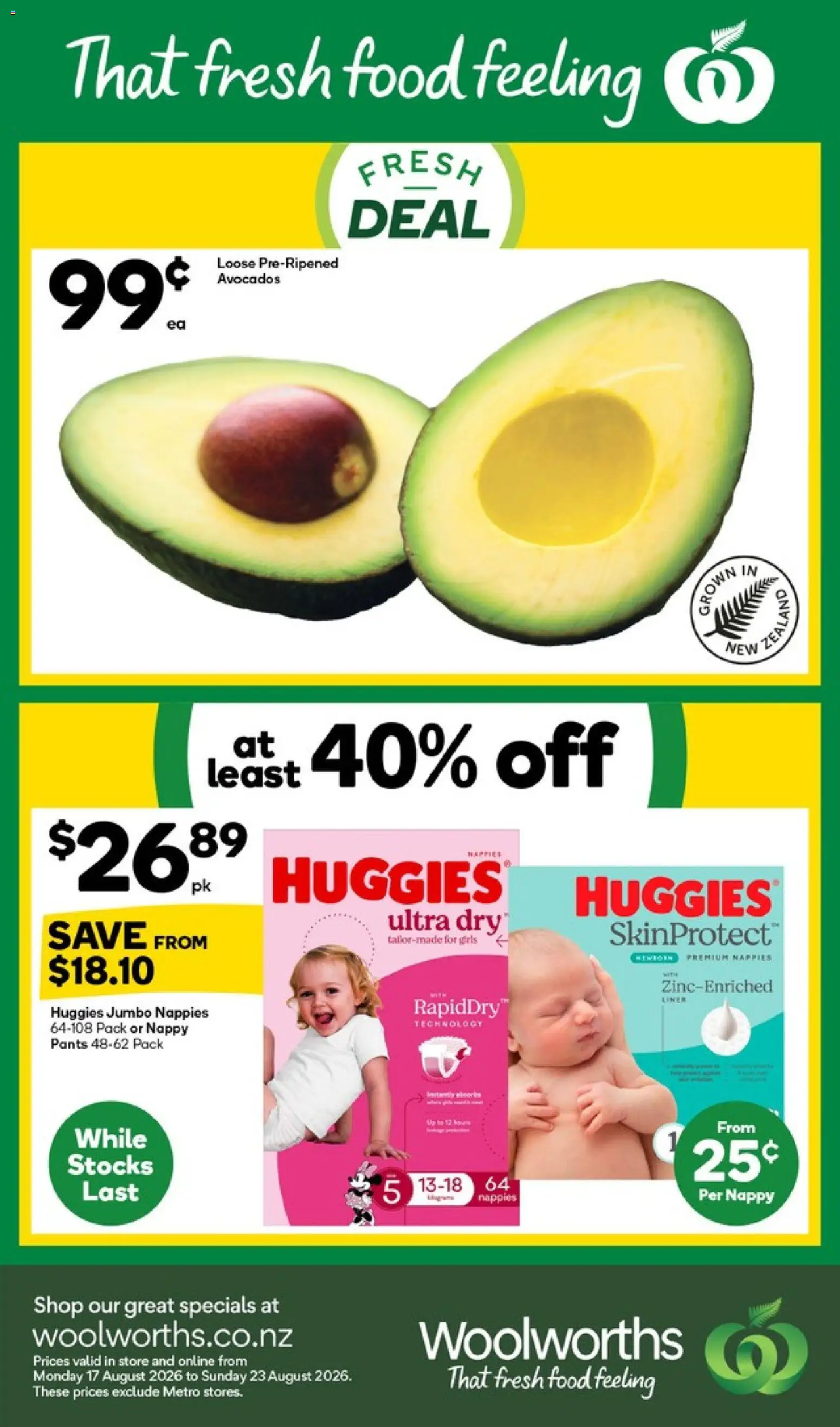 Preview of catalogue Woolworths South Island catalogue from shop Woolworths valid 17 Aug 2026