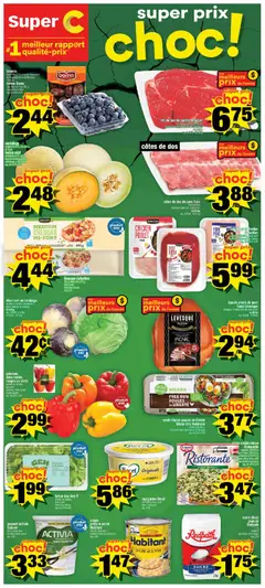 Un aperçu du dépliant Super C weekly flyer / circulaire du magasin Super C est valide à partir 22 oct. 2026