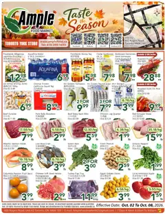 Preview of leaflet Ample Food Market weekly flyer Toronto York from shop Ample Food Market is valid from Oct 02, 2026