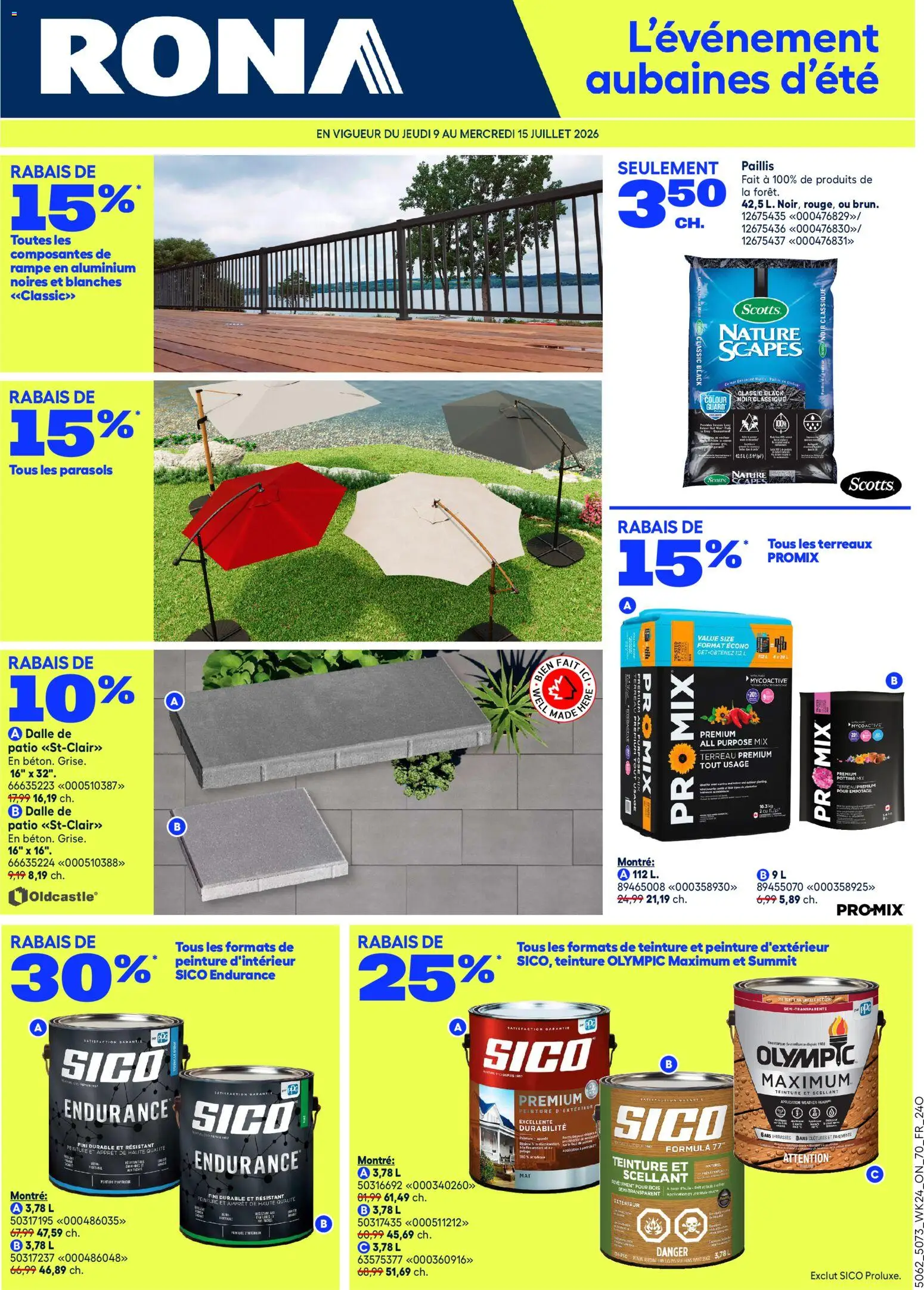 Preview of leaflet Rona circulaire from shop Rona is valid from Jul 09, 2026