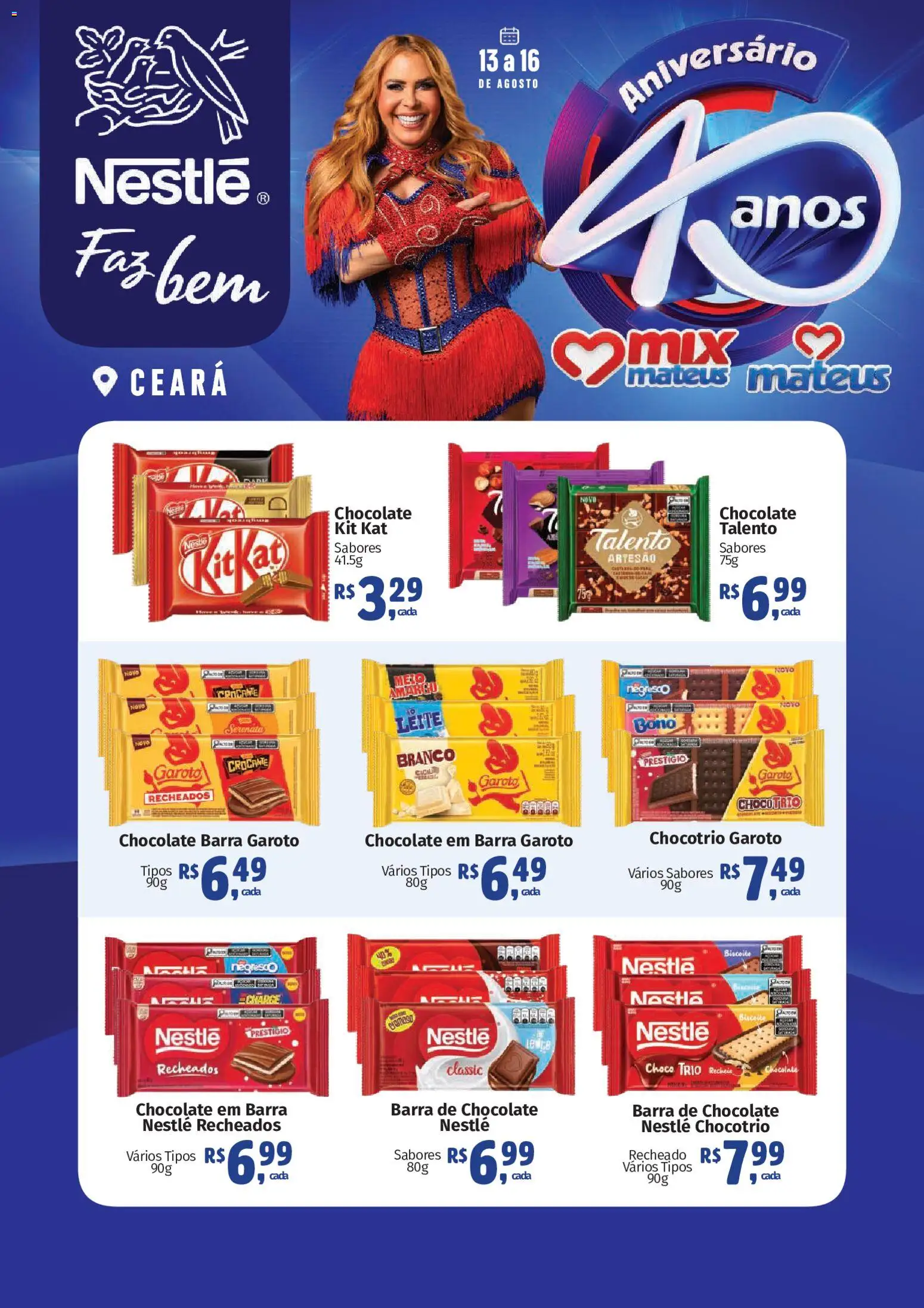 Pré-Visualização do folheto "Mateus ofertas Especial Nestlé de Aniversario" da loja Mateus válido a partir de 13/08/2026