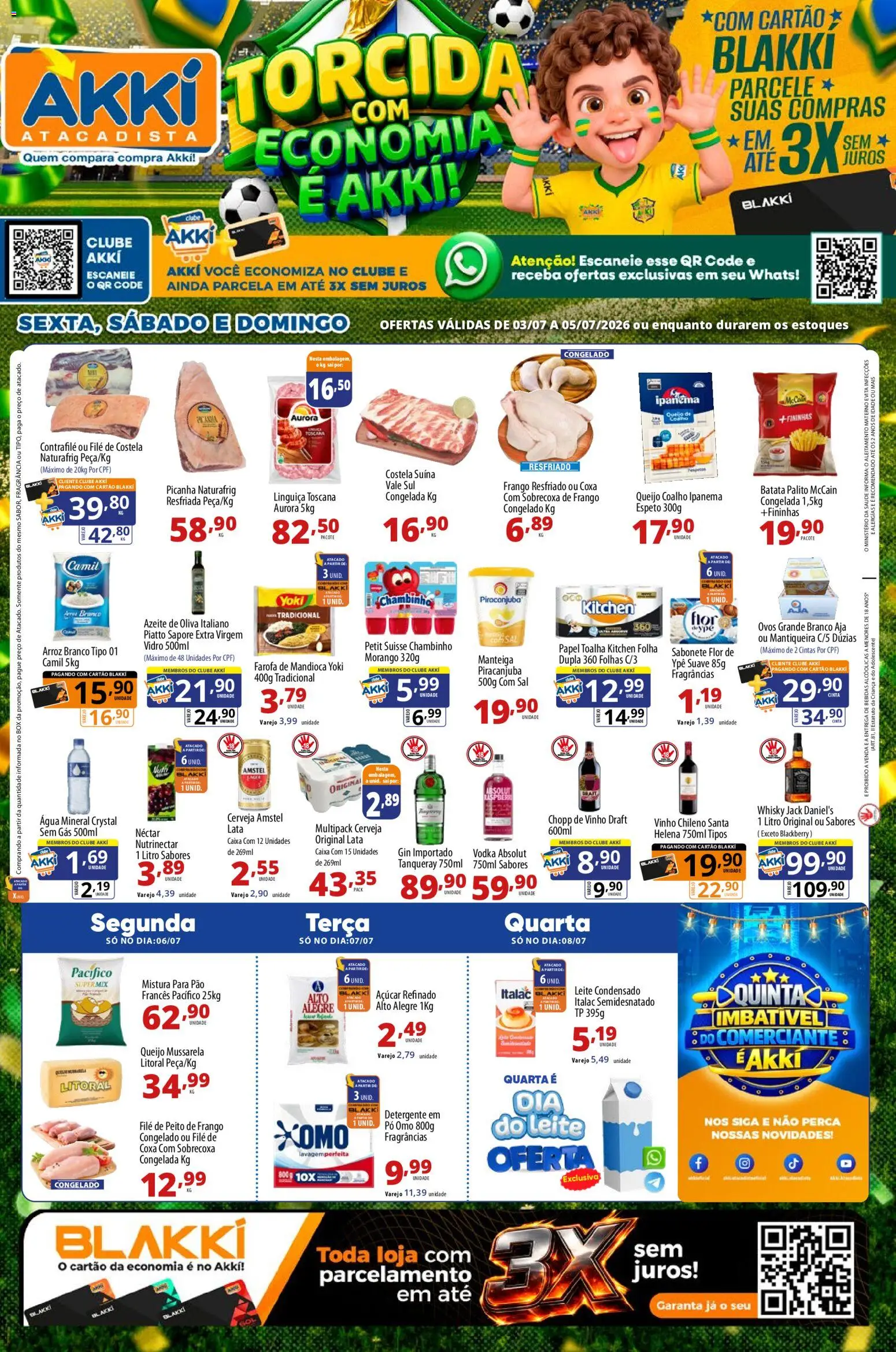 Pré-Visualização do folheto "Akki Atacadista - Ofertas da semana" da loja Akki Atacadista válido a partir de 03/07/2026