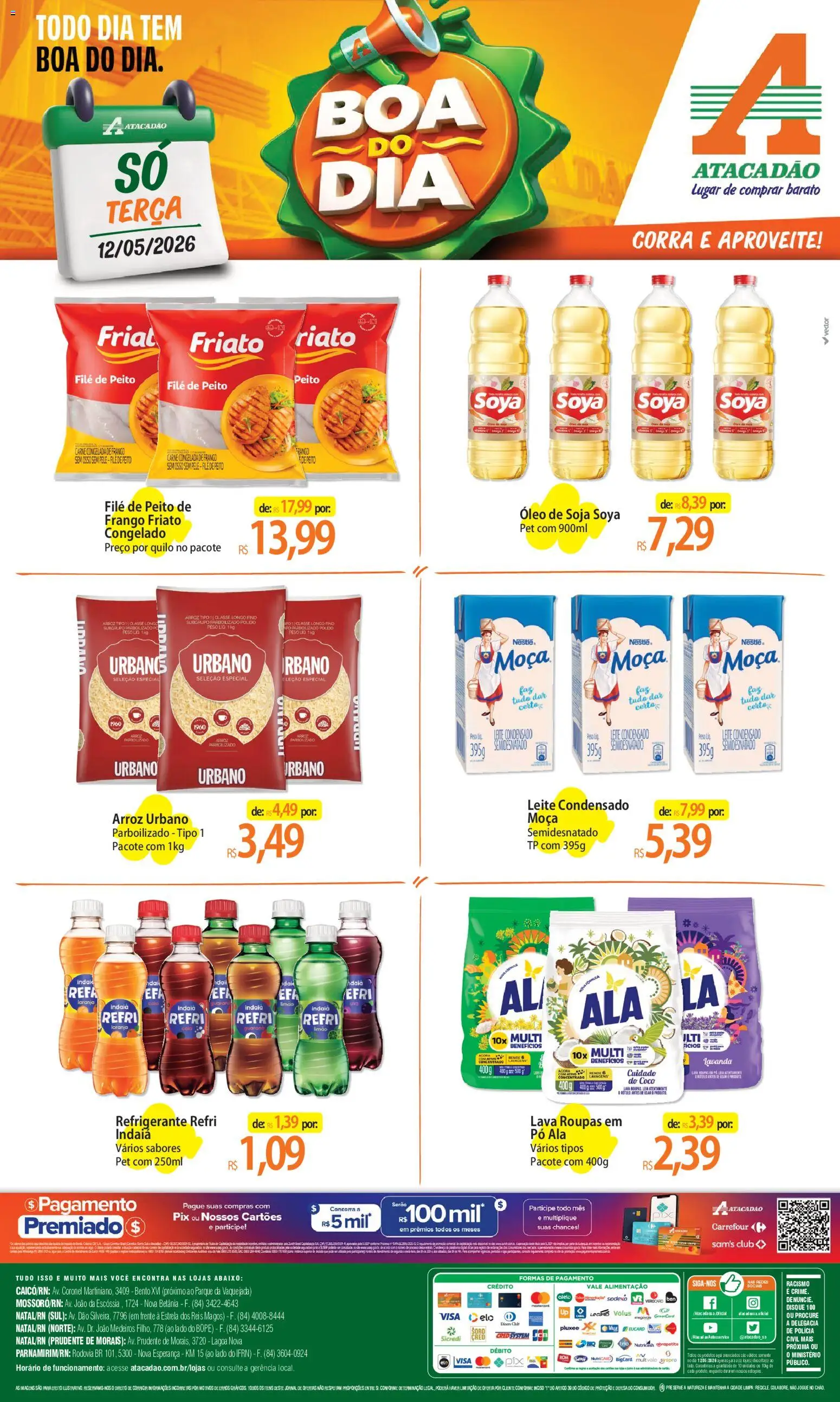 Pré-Visualização do folheto "Atacadão ofertas - RN" da loja Atacadão válido a partir de 12/05/2026
