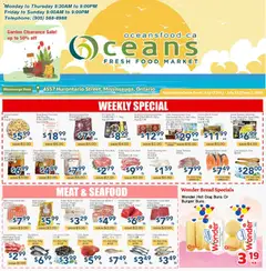 Un aperçu du dépliant Oceans weekly flyer - Mississauga du magasin Oceans est valide à partir 17 juill. 2026