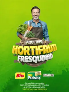 Pré-Visualização do folheto "Big Supermercados ofertas do Dia" da loja Big Supermercados válido a partir de 06/08/2026