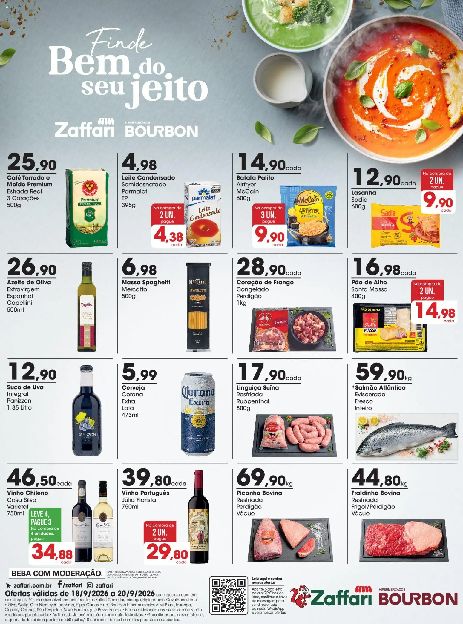 Pré-Visualização do folheto "Zaffari ofertas FDS - RS" da loja Zaffari válido a partir de 18/09/2026