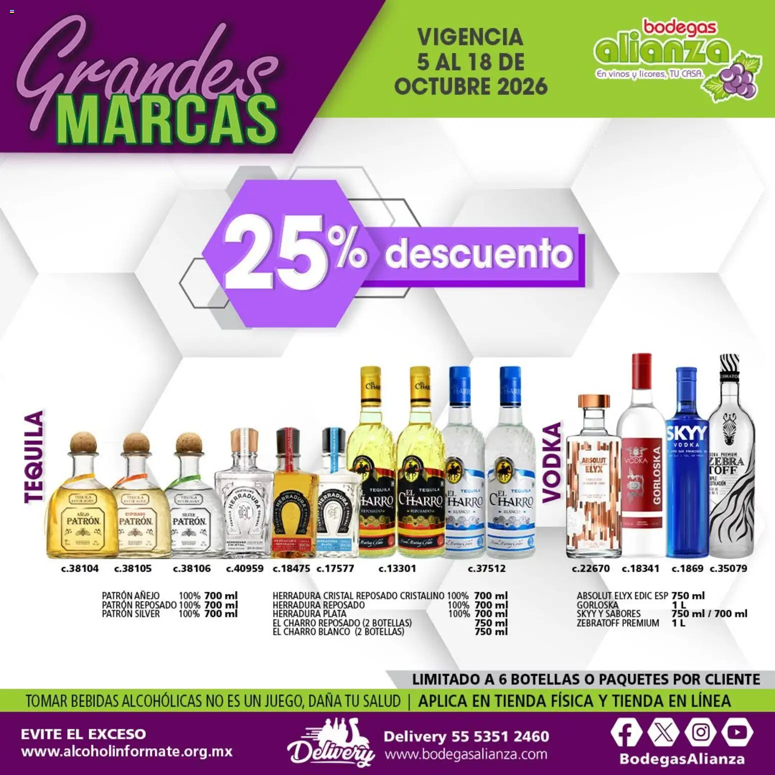 Vista previa las ofertas de la tienda Bodegas Alianza - Bodegas Alianza catálogo Grandes Marcas desde el 05/10/2026 