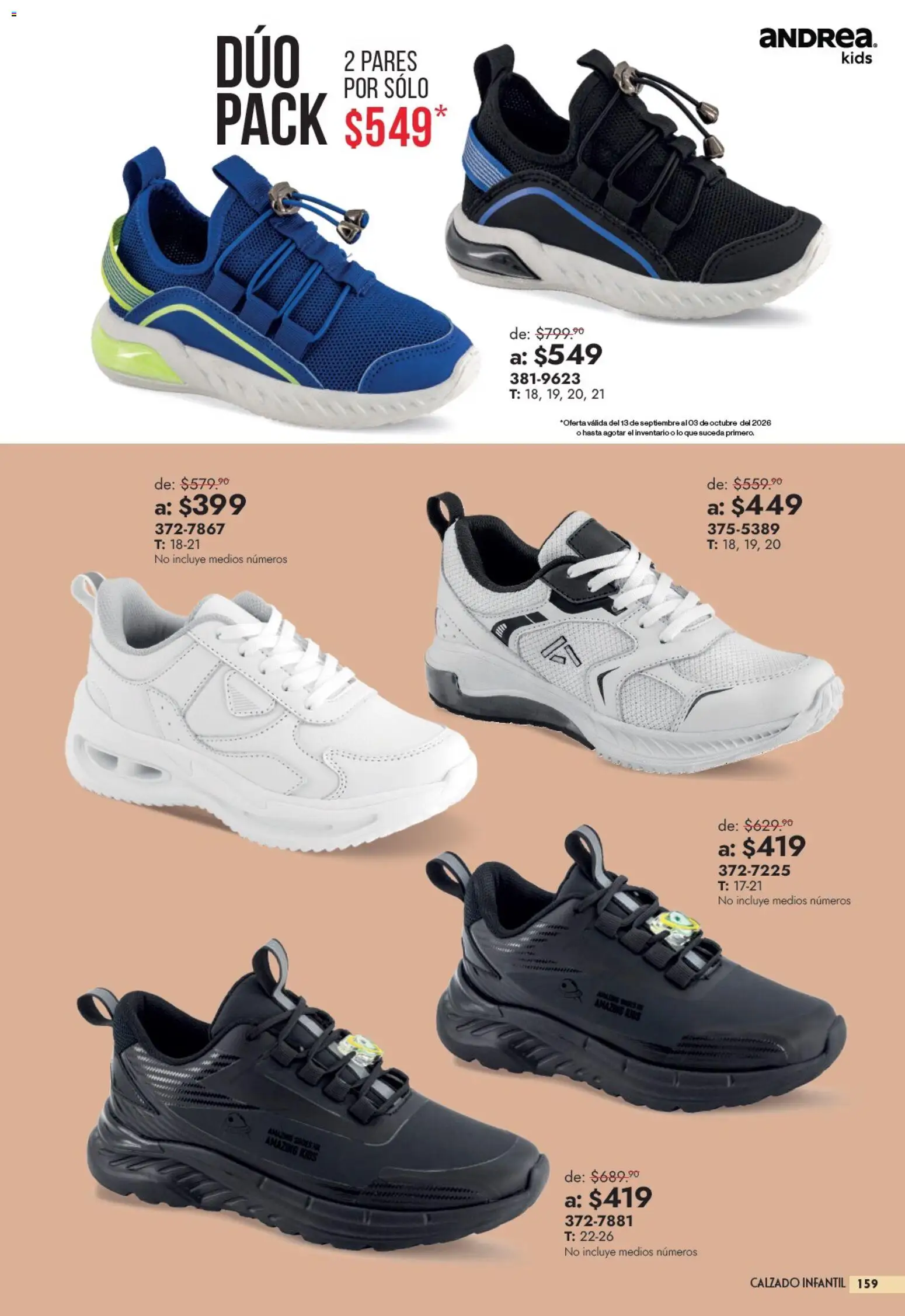 Vista previa las ofertas de la tienda Andrea - Andrea catálogo Outlet desde el 13/09/2026 