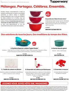 Un aperçu du dépliant Tupperware circulaire du magasin Tupperware est valide à partir 1 oct. 2026