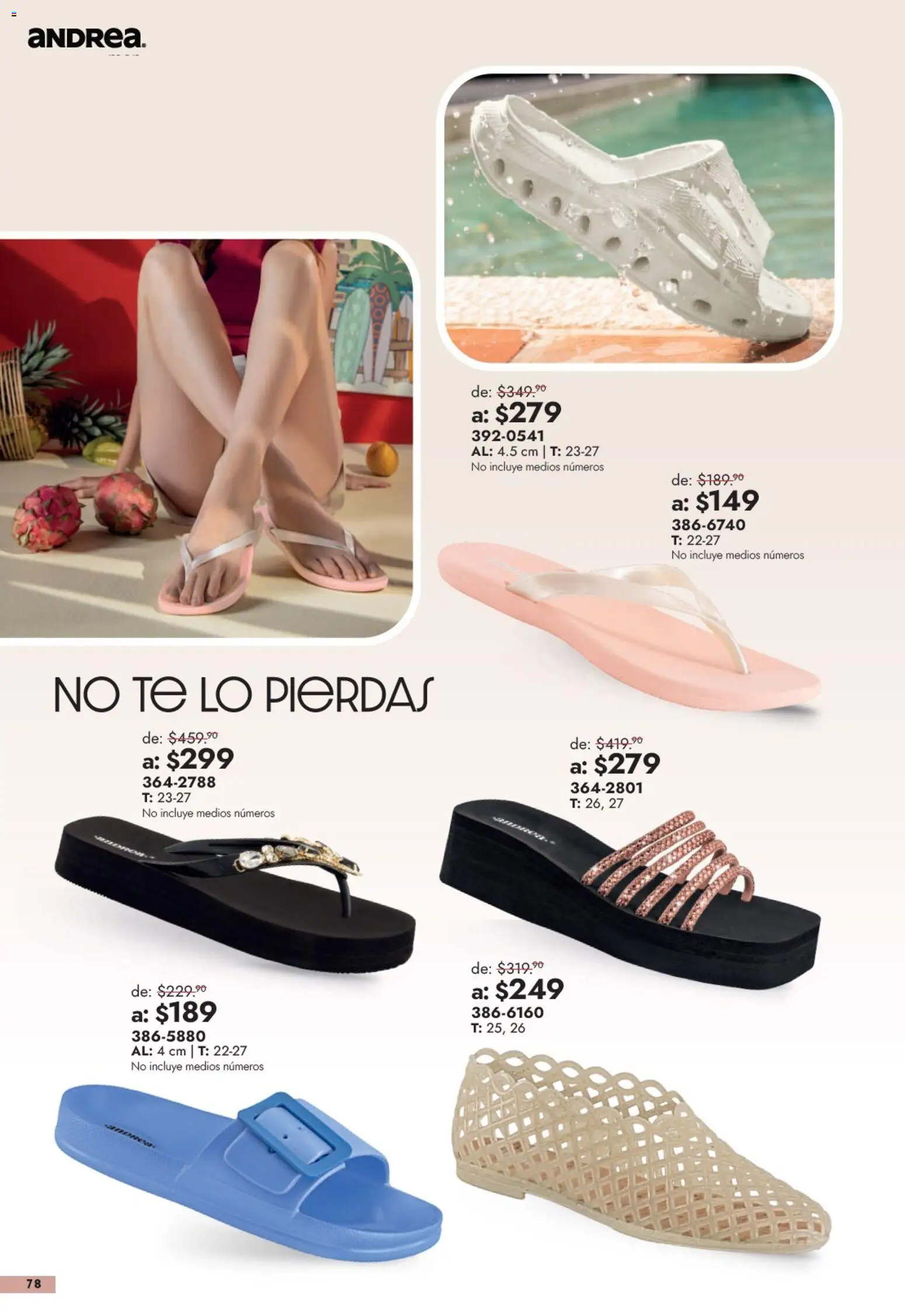Vista previa las ofertas de la tienda Andrea - Andrea catálogo Outlet desde el 13/09/2026 