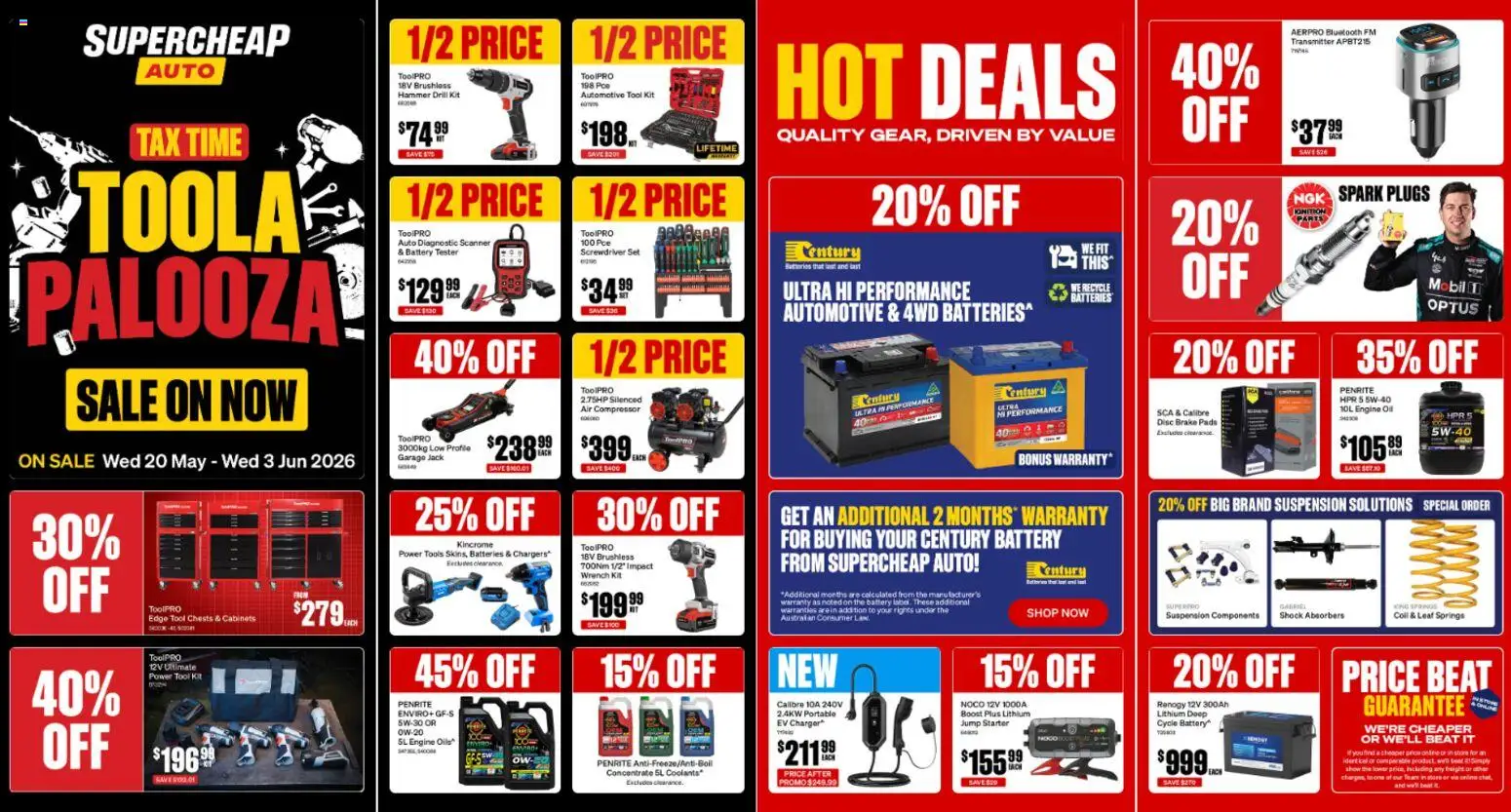 Preview of catalogue Supercheap Auto catalogue from shop Supercheap Auto valid 20/05/2026