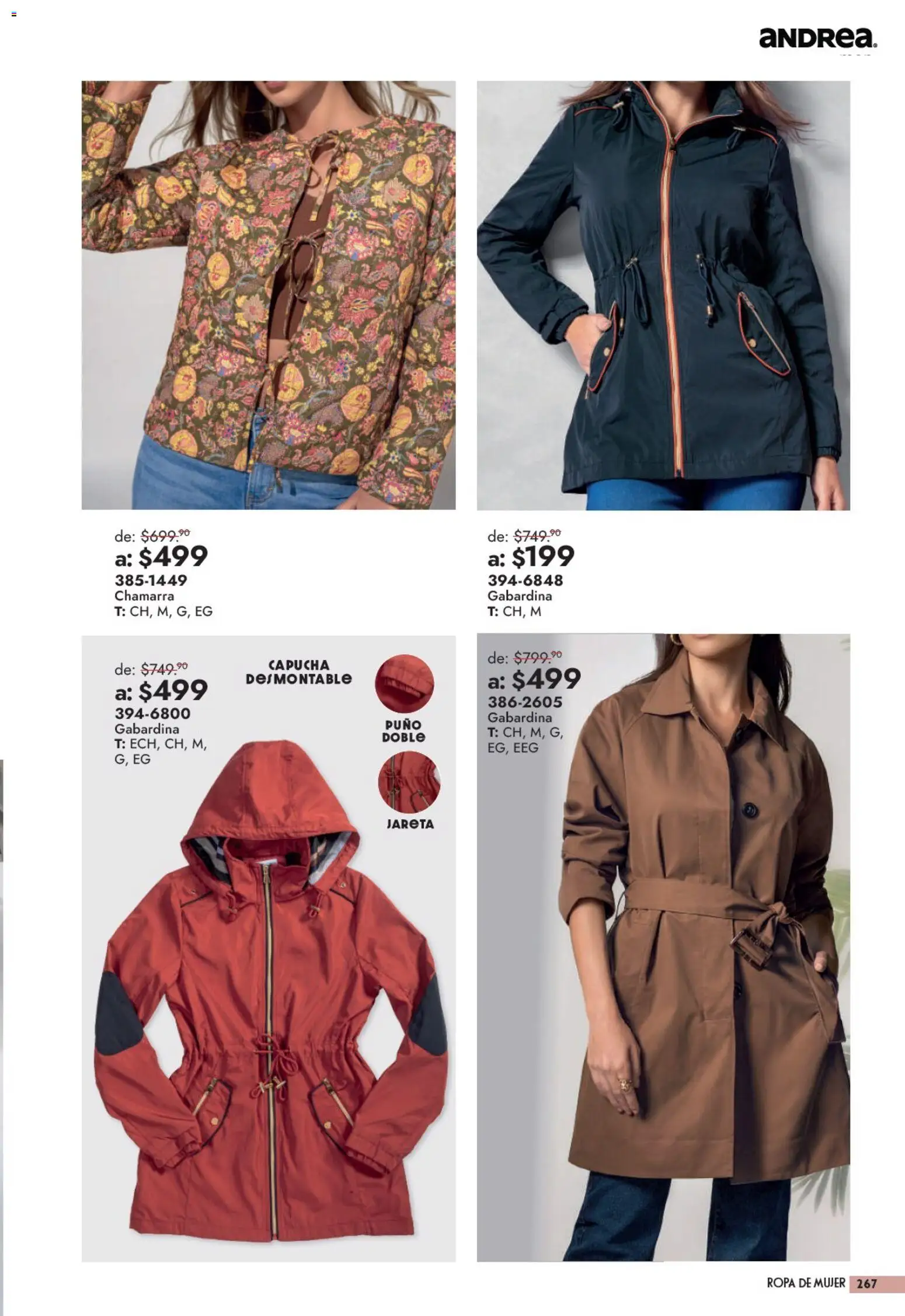 Vista previa las ofertas de la tienda Andrea - Andrea catálogo Outlet desde el 13/09/2026 