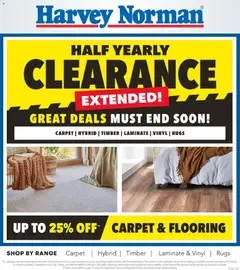 Preview of catalogue Harvey Norman catalogue Flooring Clearance from shop Harvey Norman valid 01/07/2026