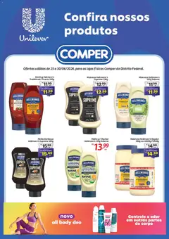 Pré-Visualização do folheto "Comper ofertas Unilever" da loja Comper válido a partir de 25/06/2026