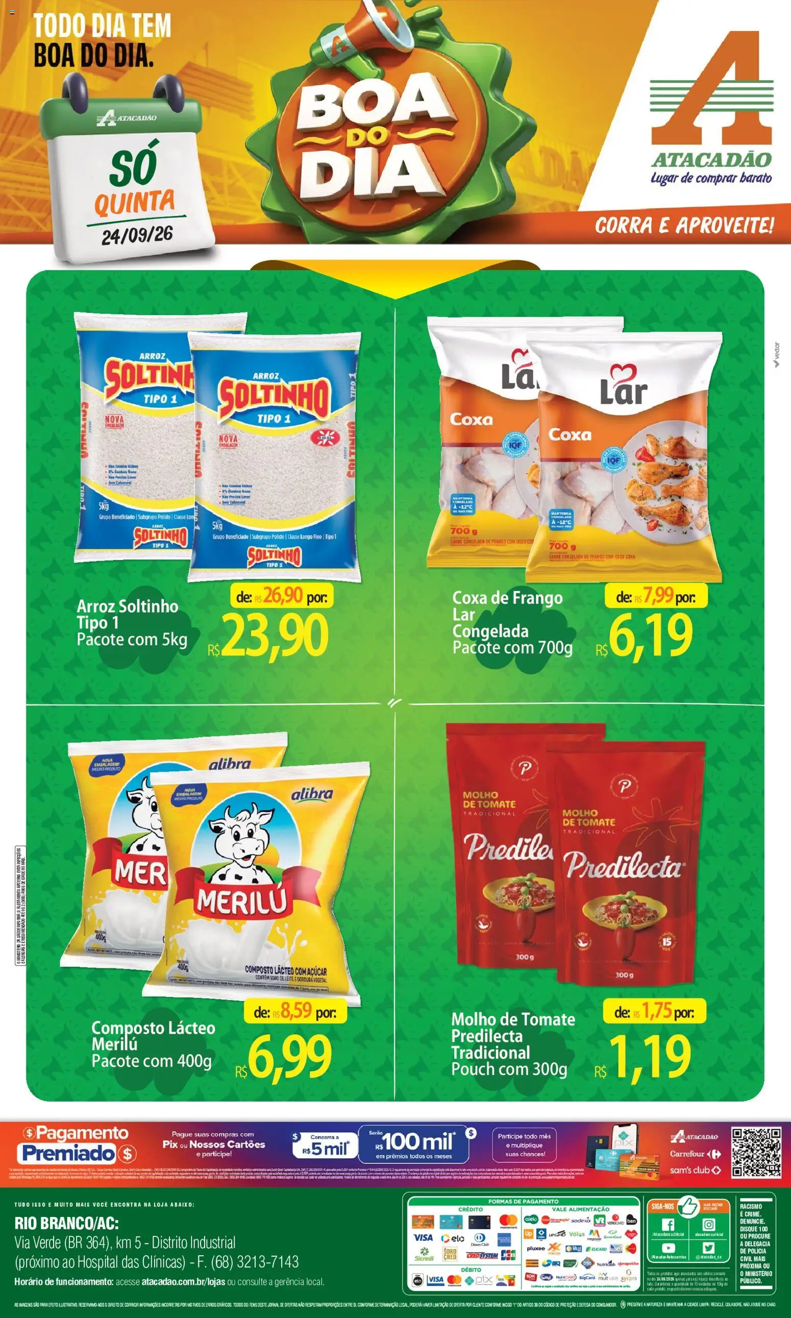 Pré-Visualização do folheto "Atacadão ofertas - AC" da loja Atacadão válido a partir de 24/09/2026