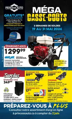 Preview of leaflet Princess Auto circulaire - 2 Semaines de Soldes ! from shop Princess Auto is valid from May 19, 2026