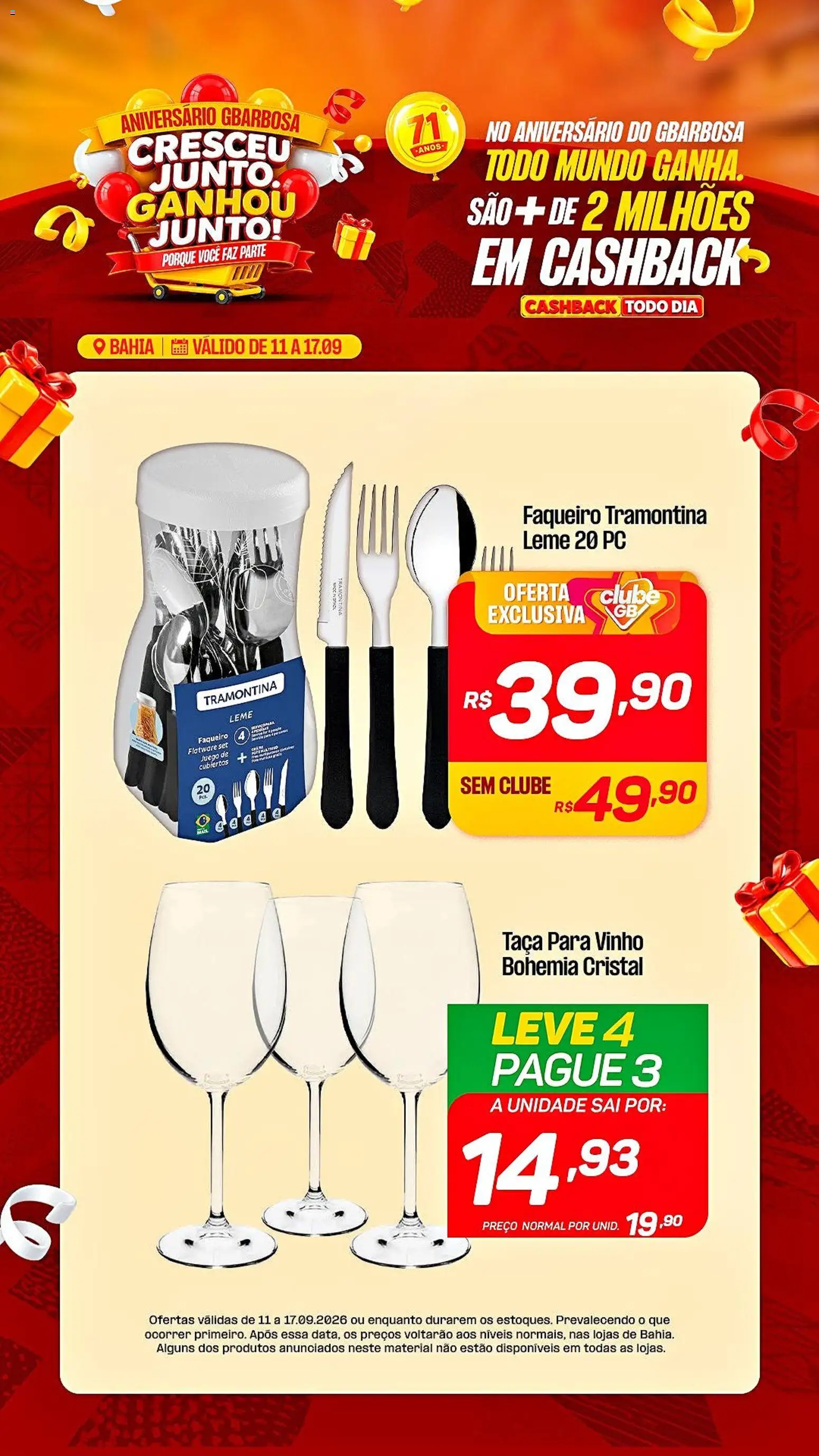 Pré-Visualização do folheto "Gbarbosa - Ofertas da semana" da loja Gbarbosa válido a partir de 11/09/2026