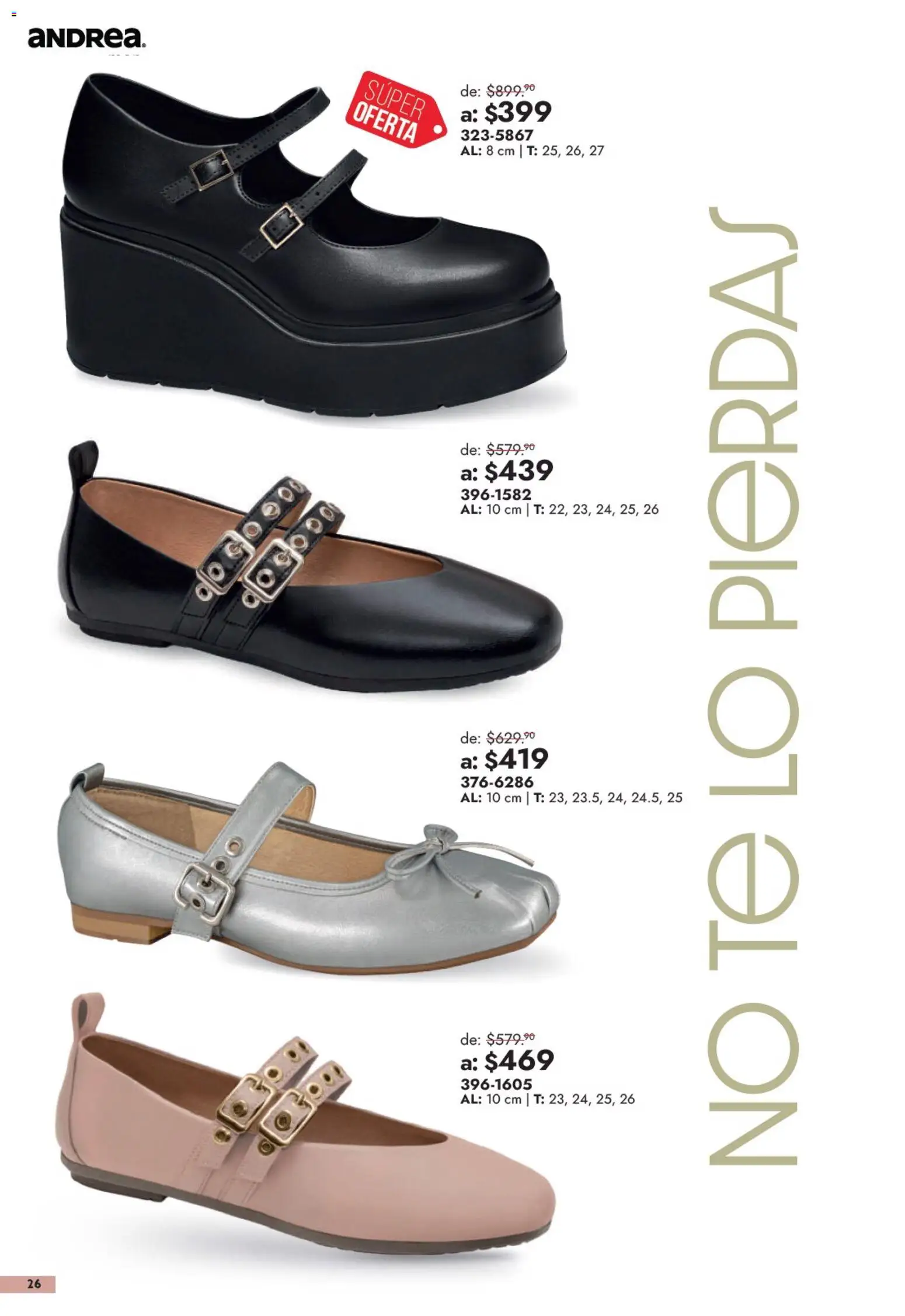 Vista previa las ofertas de la tienda Andrea - Andrea catálogo Outlet desde el 13/09/2026 