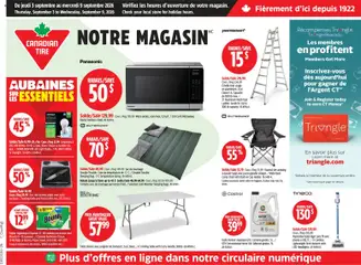 Preview of leaflet Canadian Tire circulaire from shop Canadian Tire is valid from Sep 03, 2026