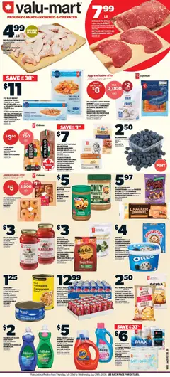 Un aperçu du dépliant Valu Mart weekly flyer du magasin Valu Mart est valide à partir 23 juill. 2026