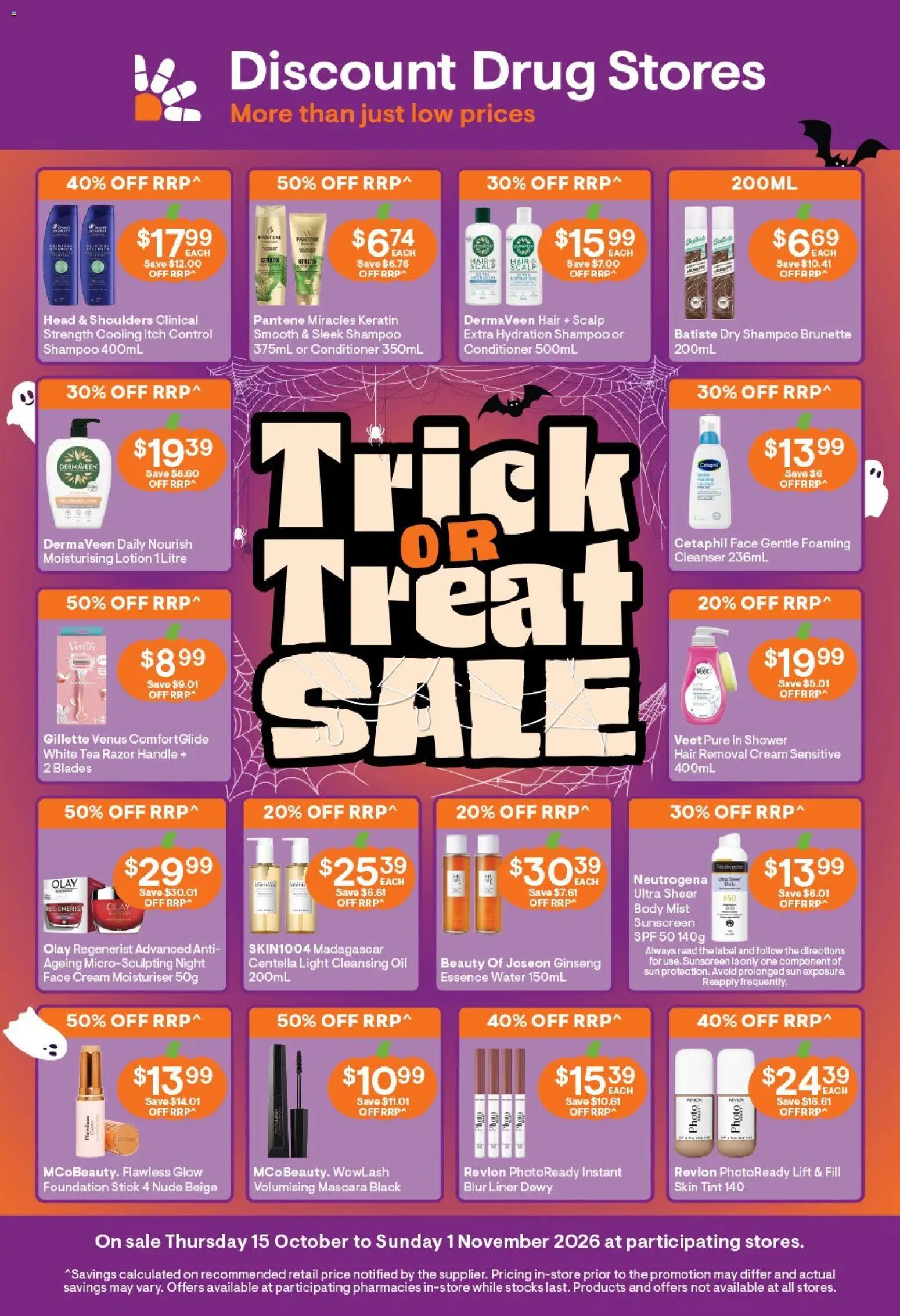 Preview of catalogue Discount Drug Stores catalogue from shop Discount Drug Stores valid 15/10/2026