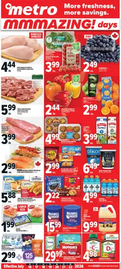 Preview of leaflet Metro weekly flyer - Québec from shop Metro is valid from Jul 16, 2026