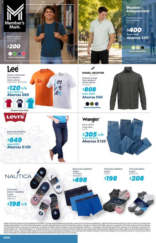 Nuevo catálogo de Sam's Club a partir del 05/08