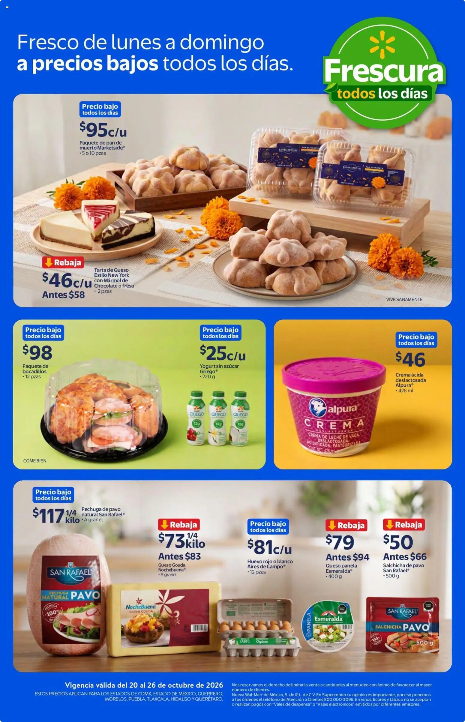 Vista previa las ofertas de la tienda Walmart - Walmart folleto Calidad y frescura a precios bajos todos los días. desde el 20/10/2026 