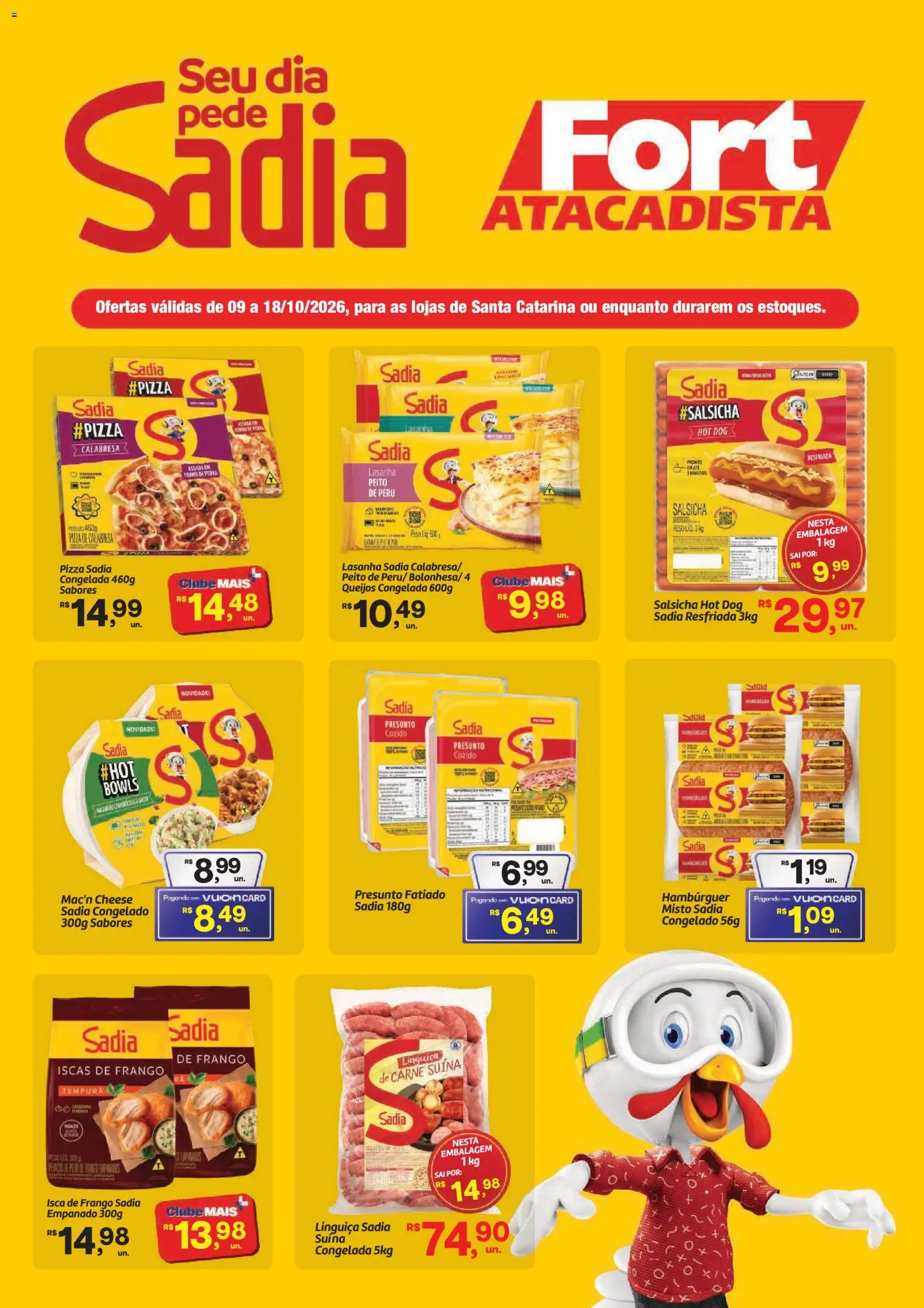 Pré-Visualização do folheto "Fort Atacadista ofertas BRF" da loja Fort Atacadista válido a partir de 09/10/2026
