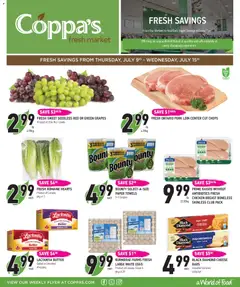 Preview of leaflet Coppas Fresh Market weekly flyer / circulaire from shop Coppas Fresh Market is valid from Jul 09, 2026