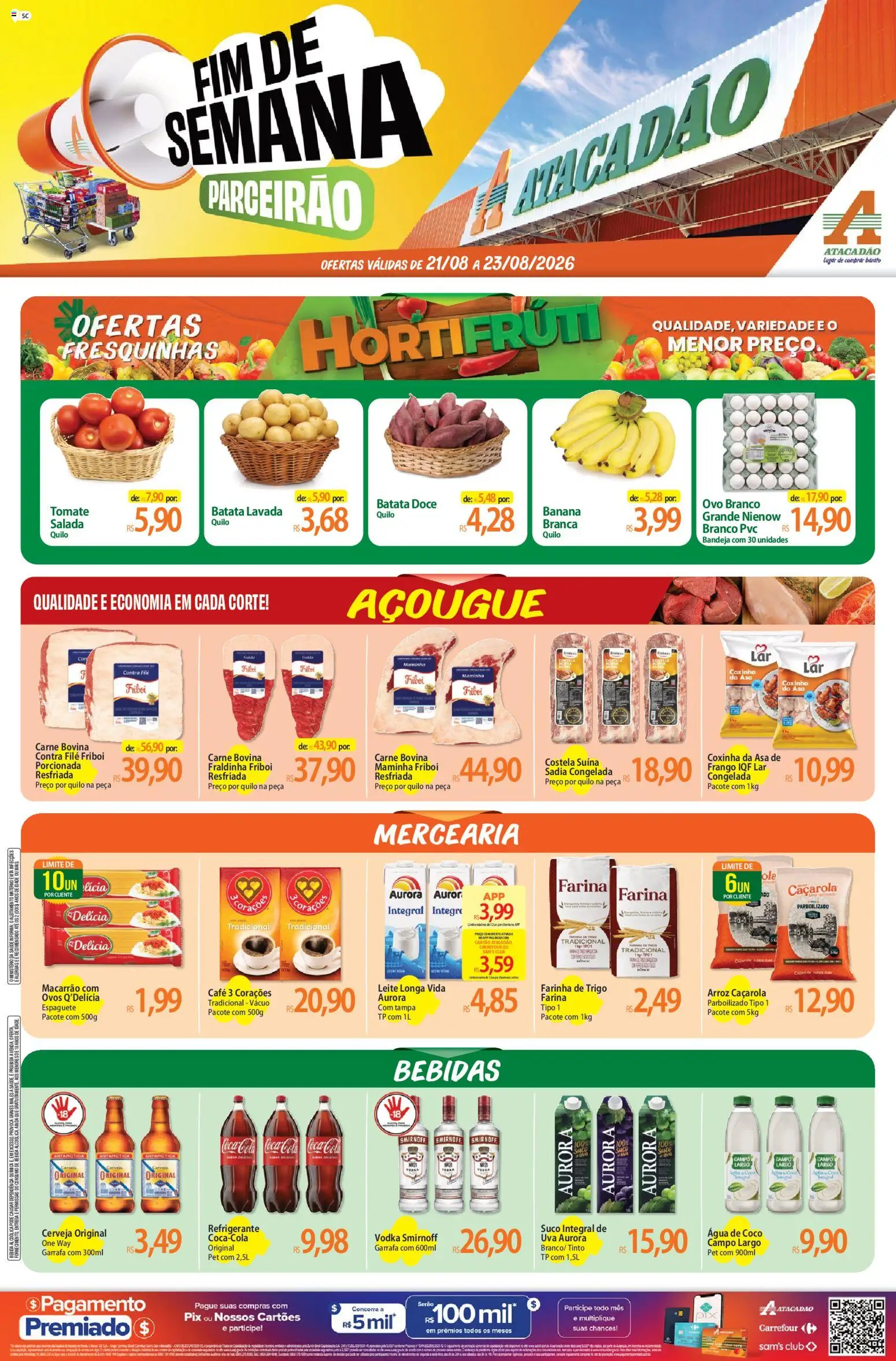 Pré-Visualização do folheto "Atacadão ofertas - SC" da loja Atacadão válido a partir de 21/08/2026