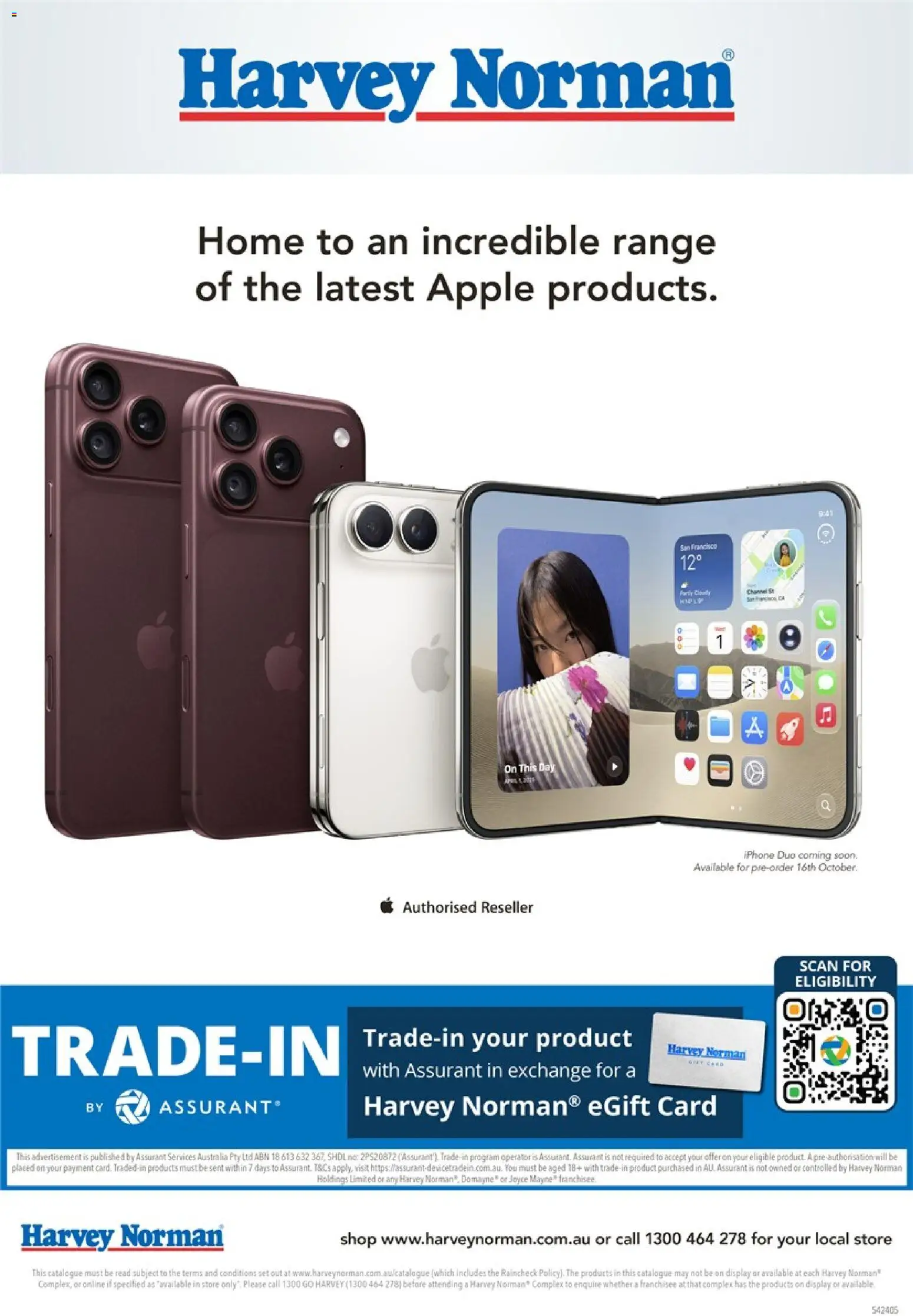Preview of catalogue Harvey Norman September Apple from shop Harvey Norman valid 23/09/2026