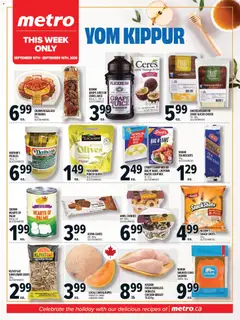 Preview of leaflet Metro flyer - Yom Kippur from shop Metro is valid from Sep 10, 2026
