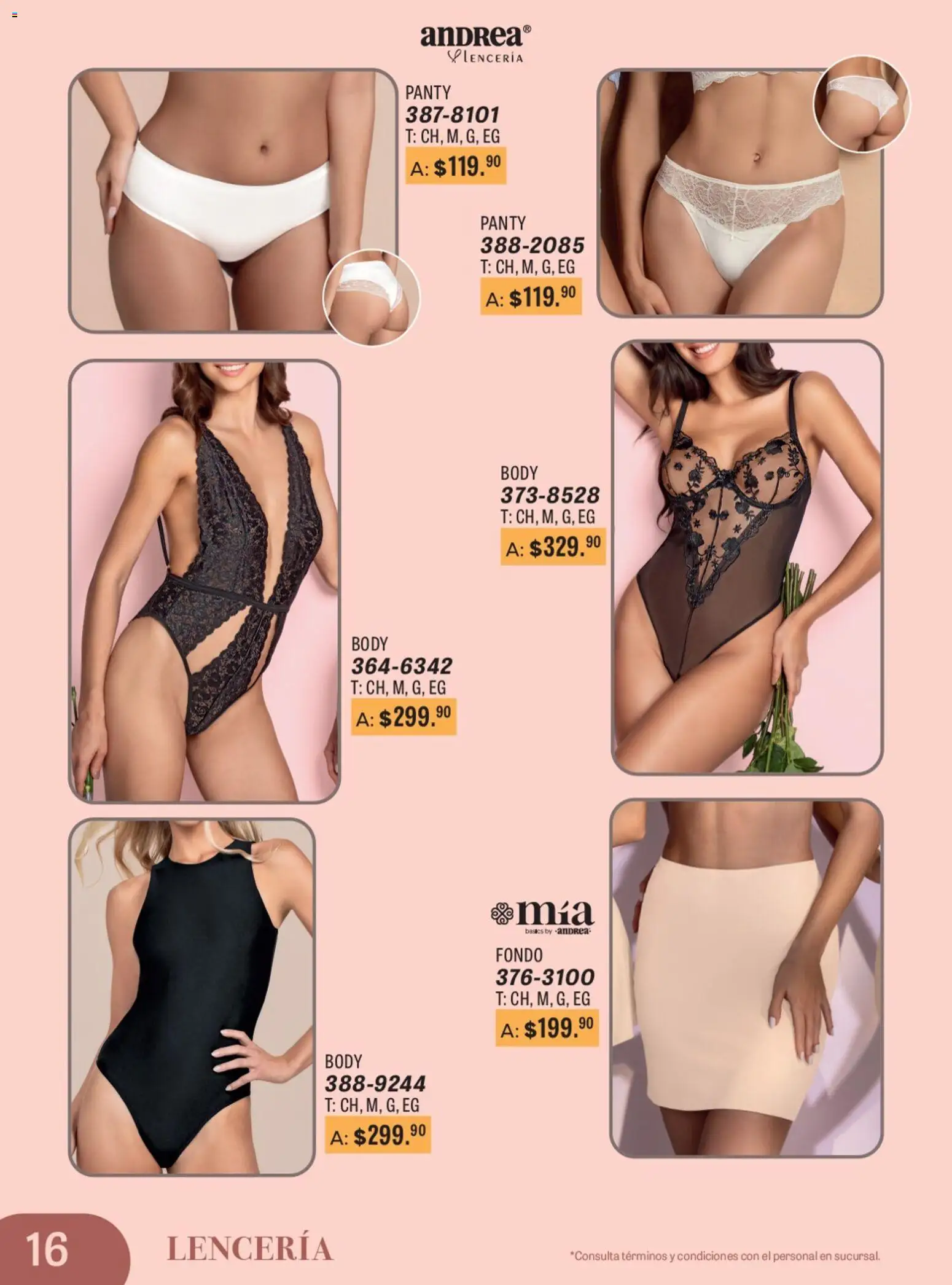 Vista previa las ofertas de la tienda Andrea - Catálogo Para Las Fiestas desde el 11/01/2026 - Lenceria, Body