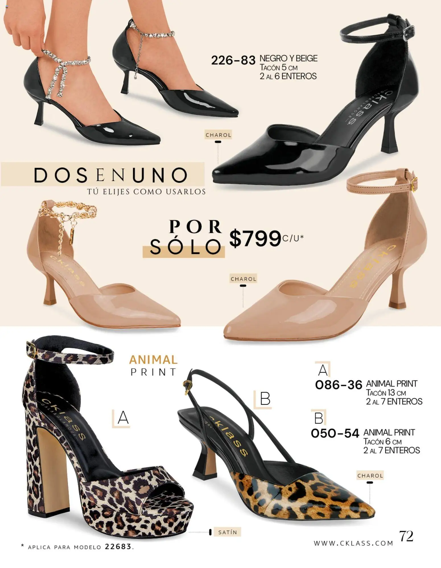 Vista previa las ofertas de la tienda Cklass - Cklass catálogo Dama calzado desde el 08/07/2026 