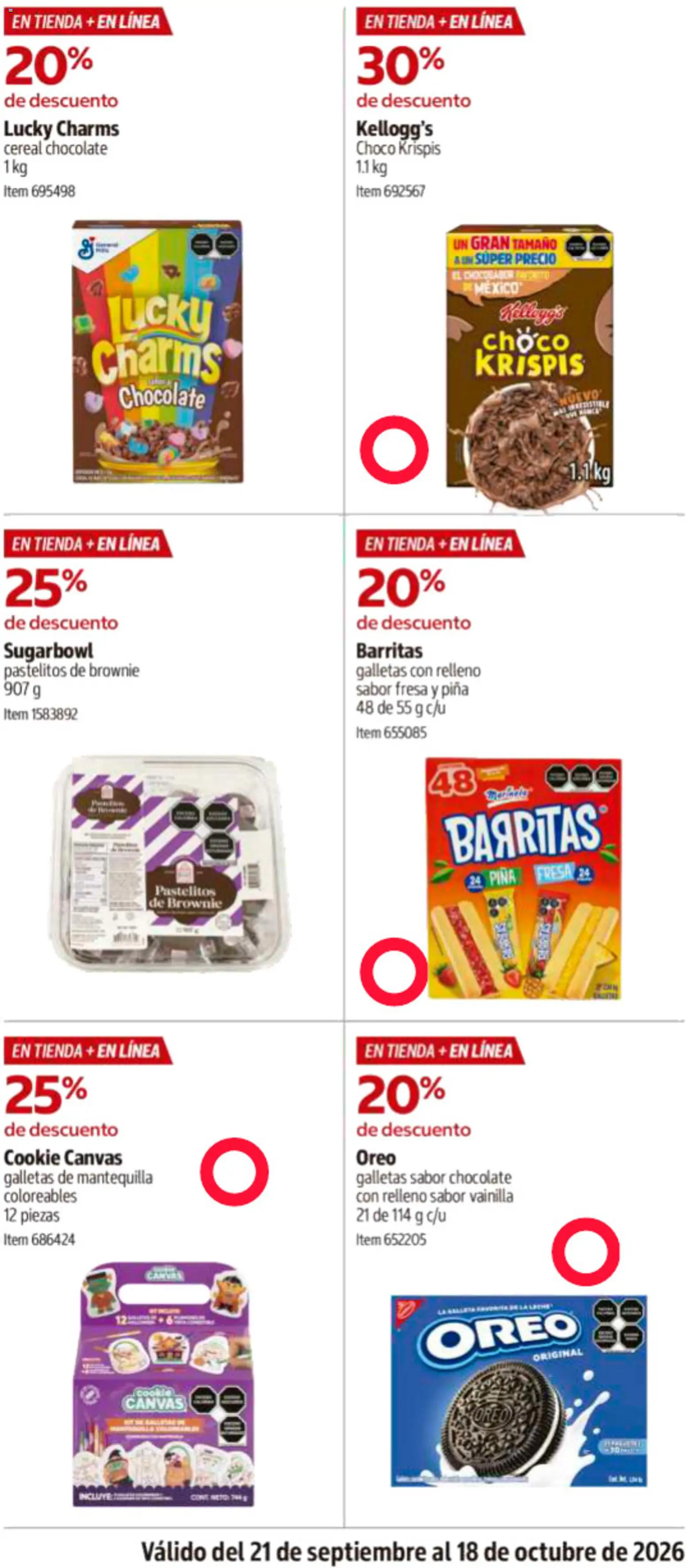 Vista previa las ofertas de la tienda Costco - Costco catálogo desde el 21/09/2026 - Chocolate, Fresa, Galletas, Mantequilla, Piña, Vainilla, Oreo